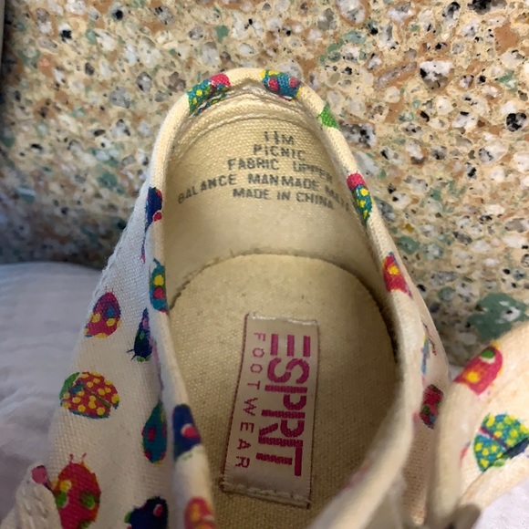 Esprit picnic ladybug shoes Mary Janes 1.5 1 1/2 - Picture 10 of 12